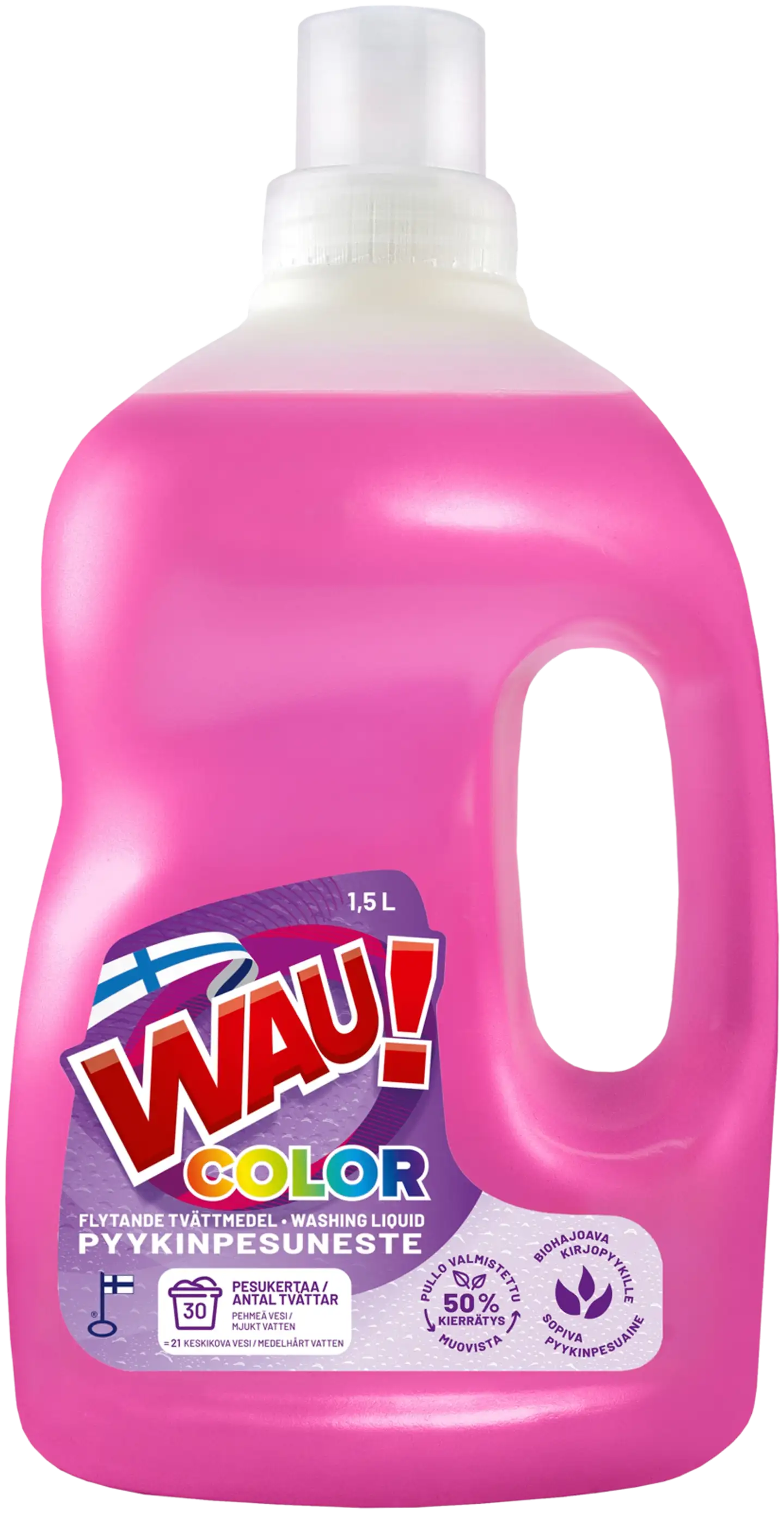 WAU! Pyykinpesuneste 1,5 L Color