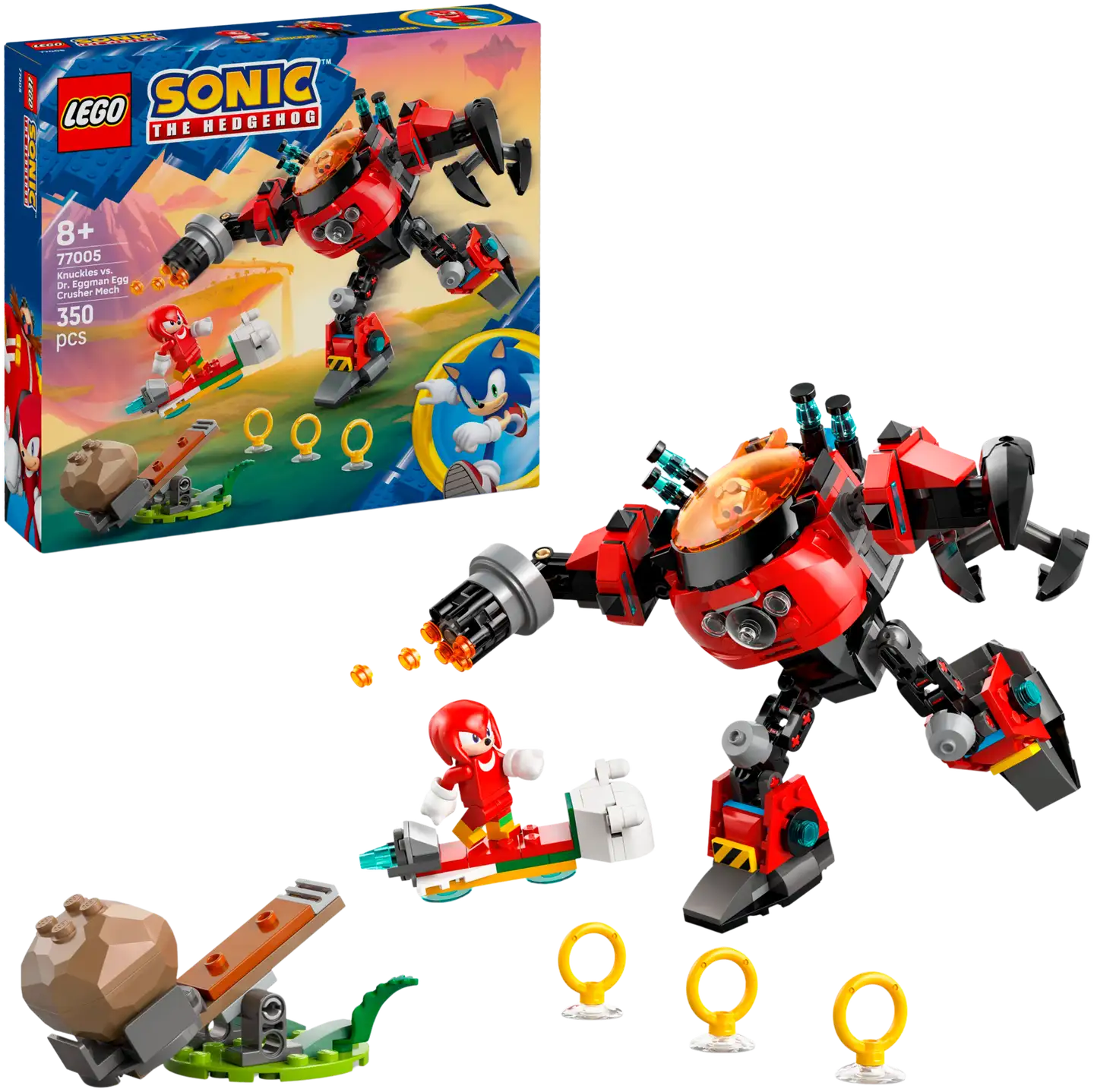 LEGO Sonic 77005 Knuckles vastaan Dr. Eggman ja Egg Crusher robotti - 1