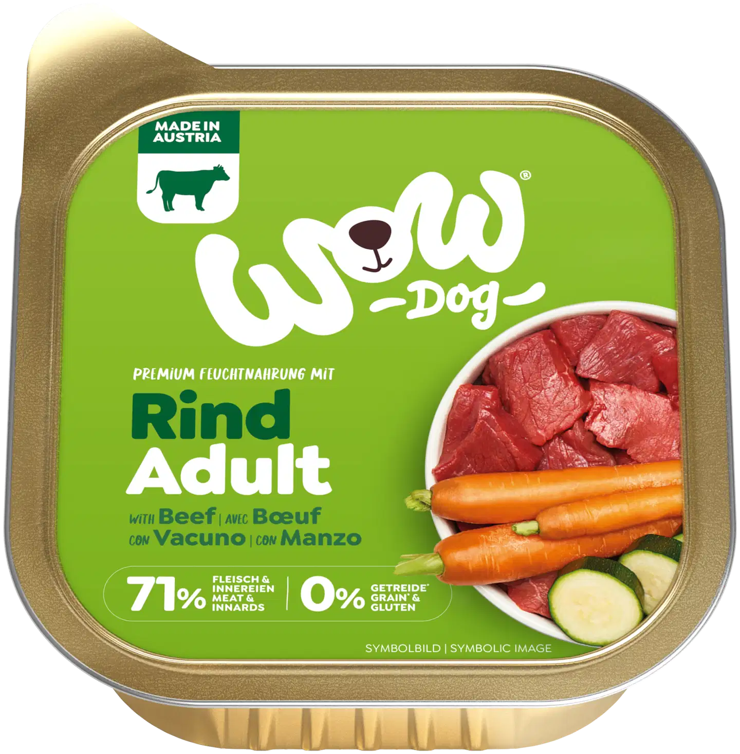 WOW DOG ADULT Nauta patee 150 g