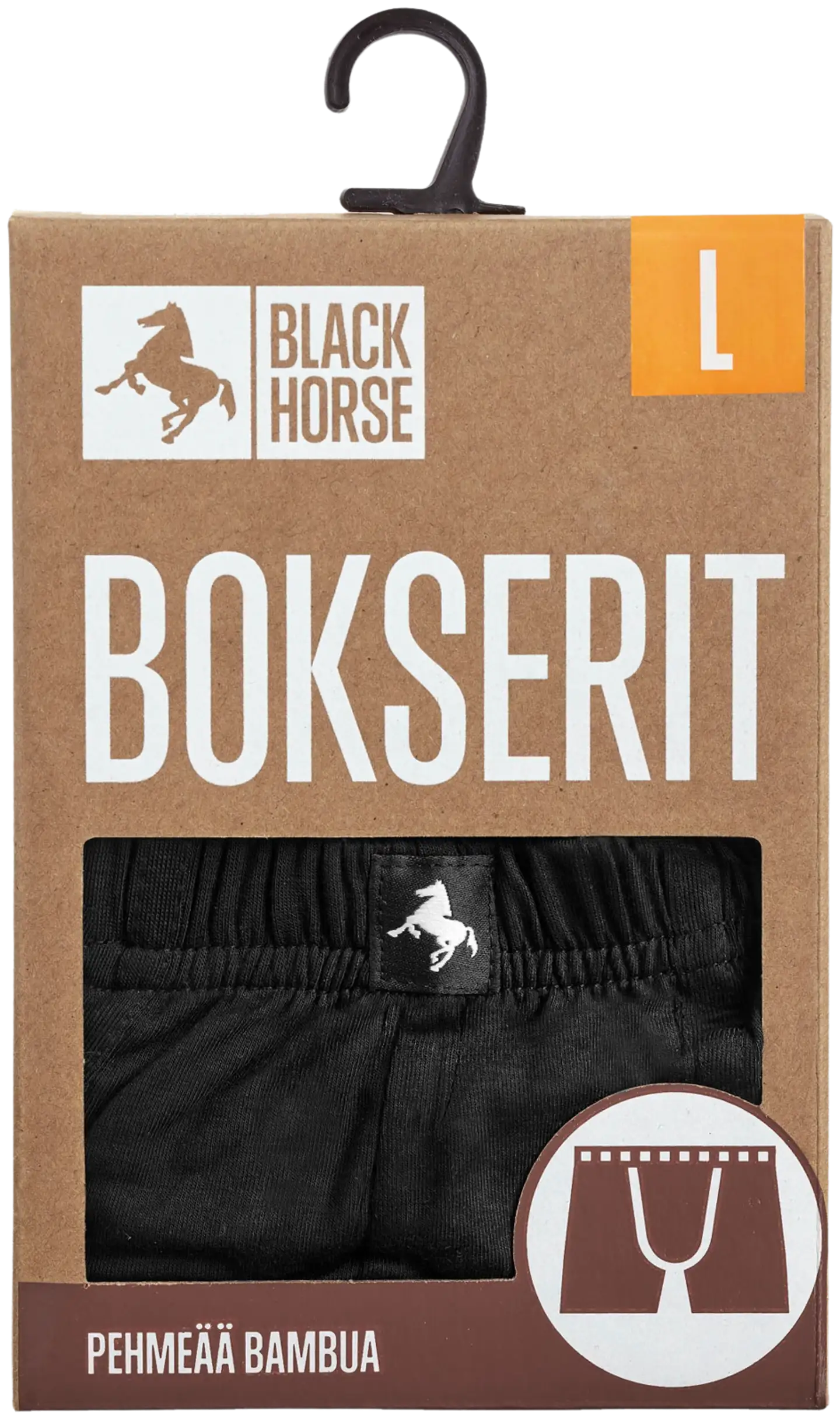 Black Horse miesten bokserit 52742 - BLACK - 2