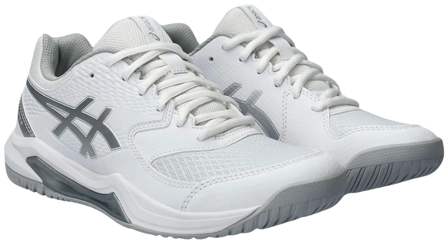 ASICS naisten tenniskengät GEL-Dedicate 8 - WHITE/PURE SILVER - 1