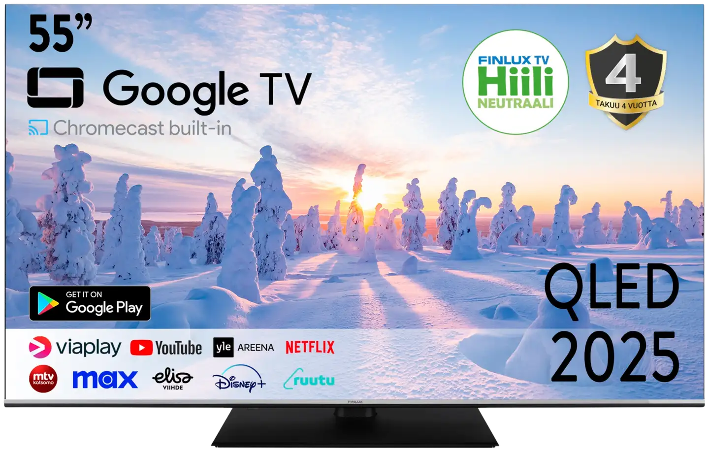 Finlux 55" 4K UHD QLED Google TV 55G10.2GCMB - 1