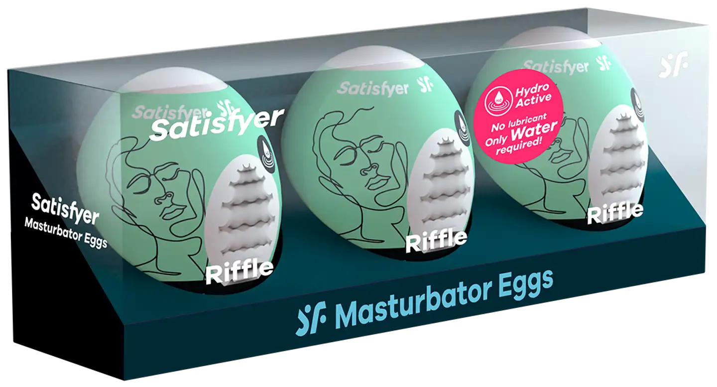 Satisfyer Masturbator Riffle Egg 3 kpl - 1