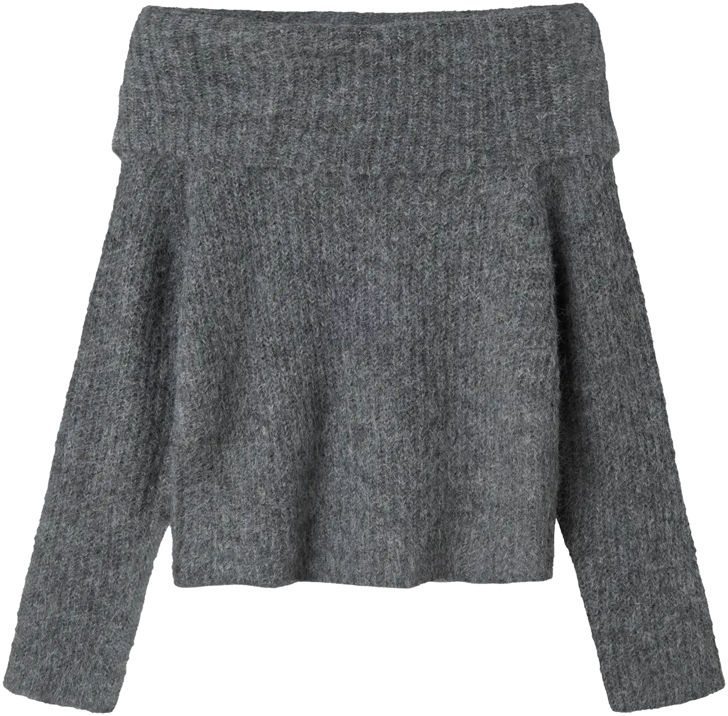 LMTD lasten neule - dark grey melange - 1