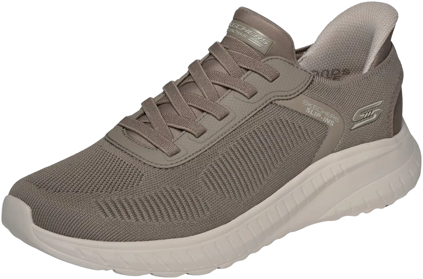Skechers miesten Slip-Ins loafer Bobs Sport Squad Chaos Solid Step Khaki - Dark taupe - 3