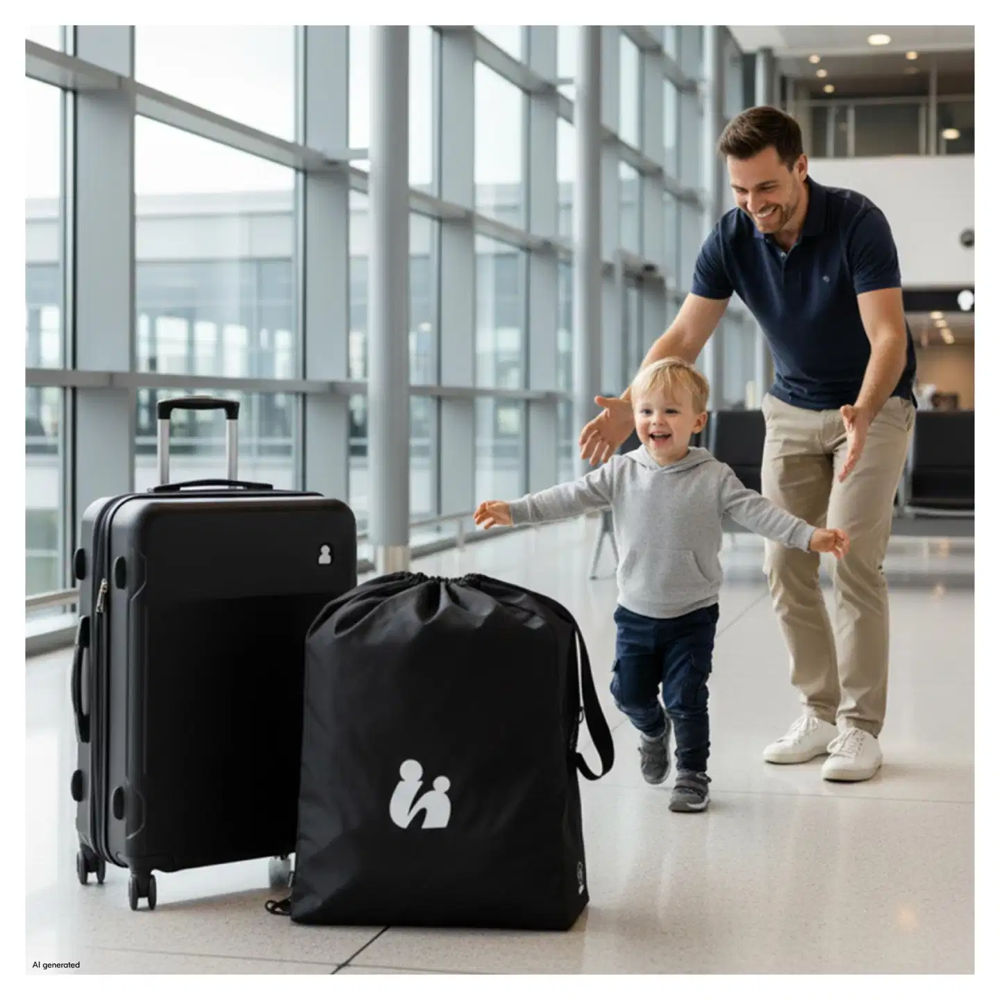 Hauck matkarattaat Fly N Care ruskea - 17