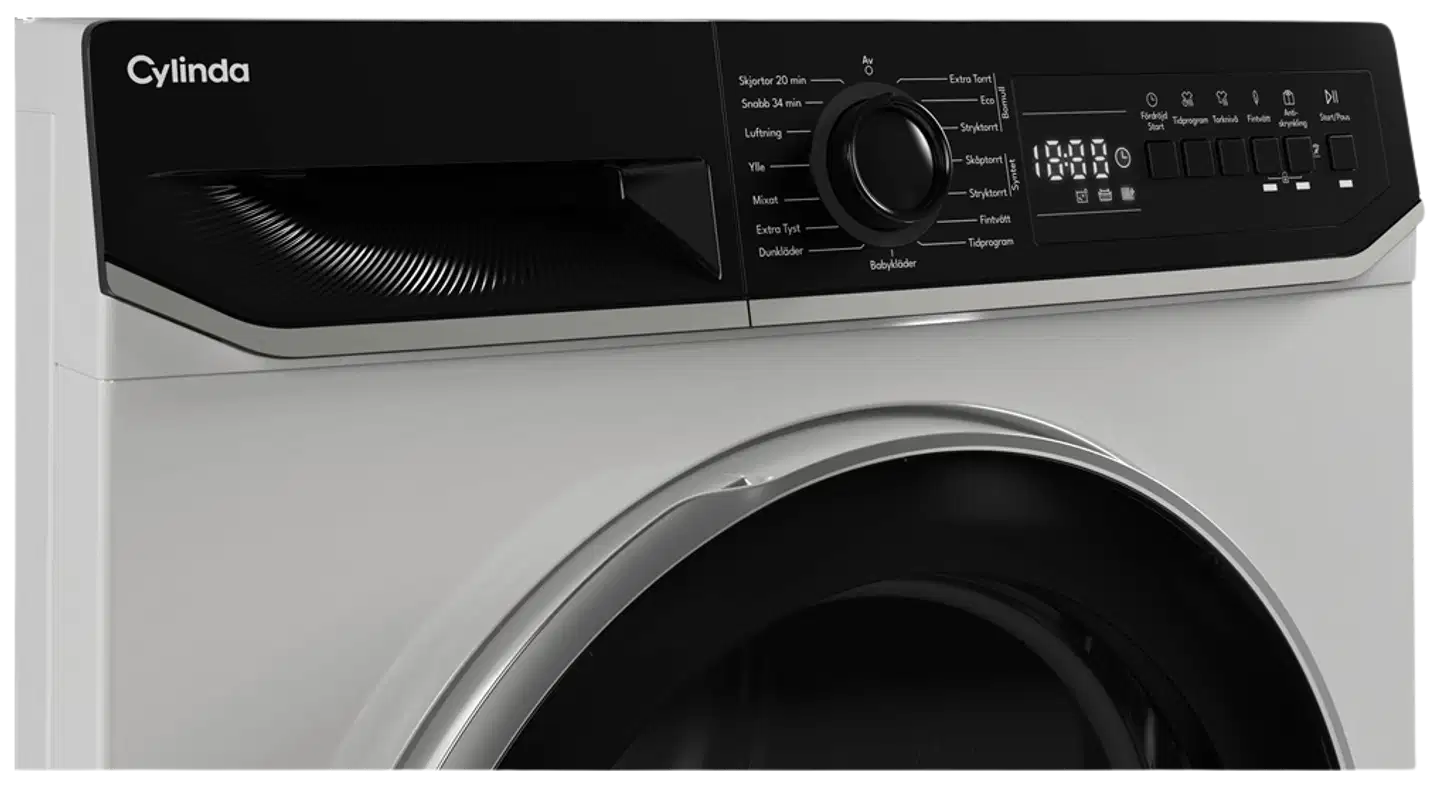 Cylinda kuivausrumpu TVP911G29C, 9 kg, valkoinen - 5