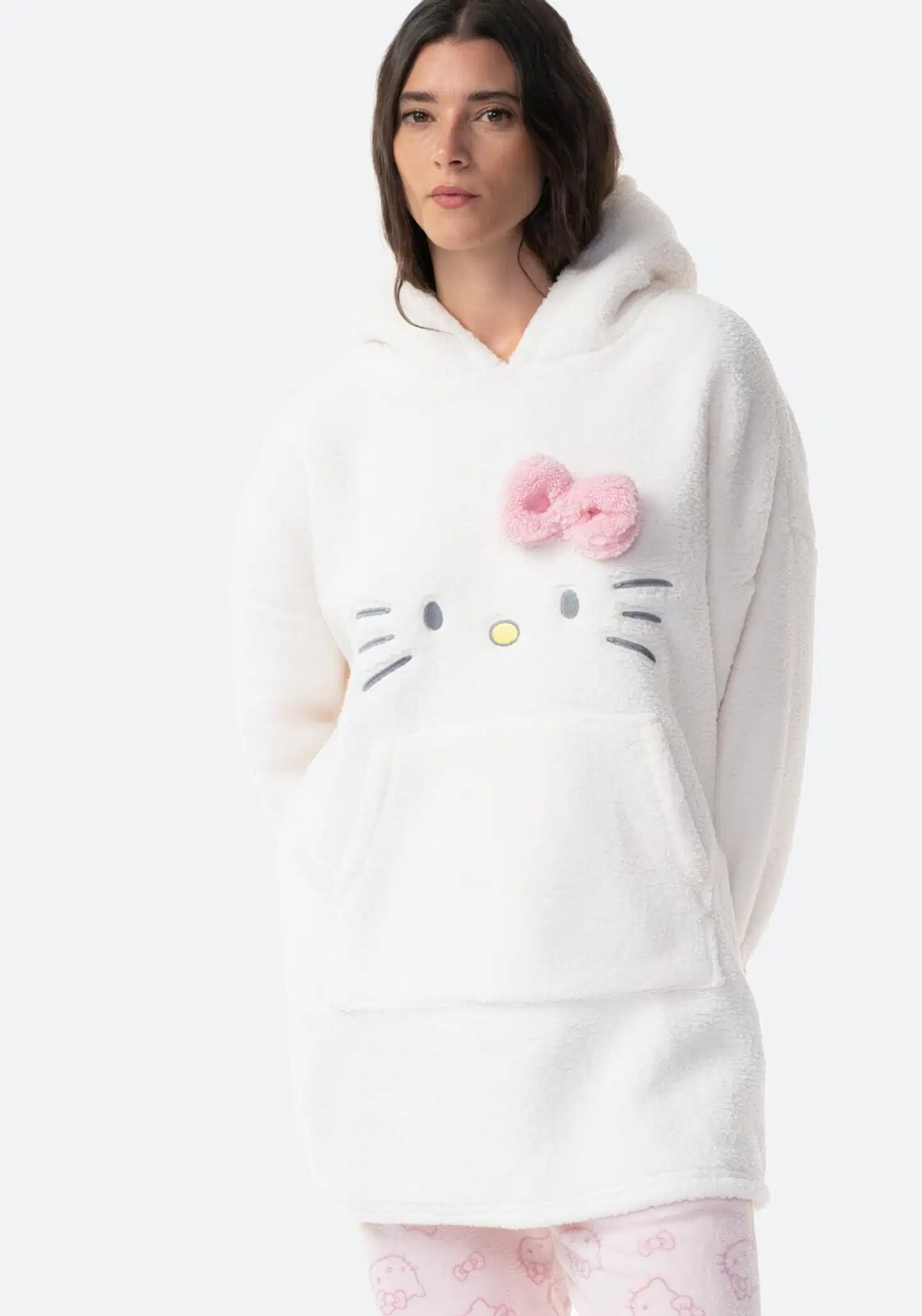 Hello Kitty naisten fleecehuppari I294976 - OFF WHITE - 1