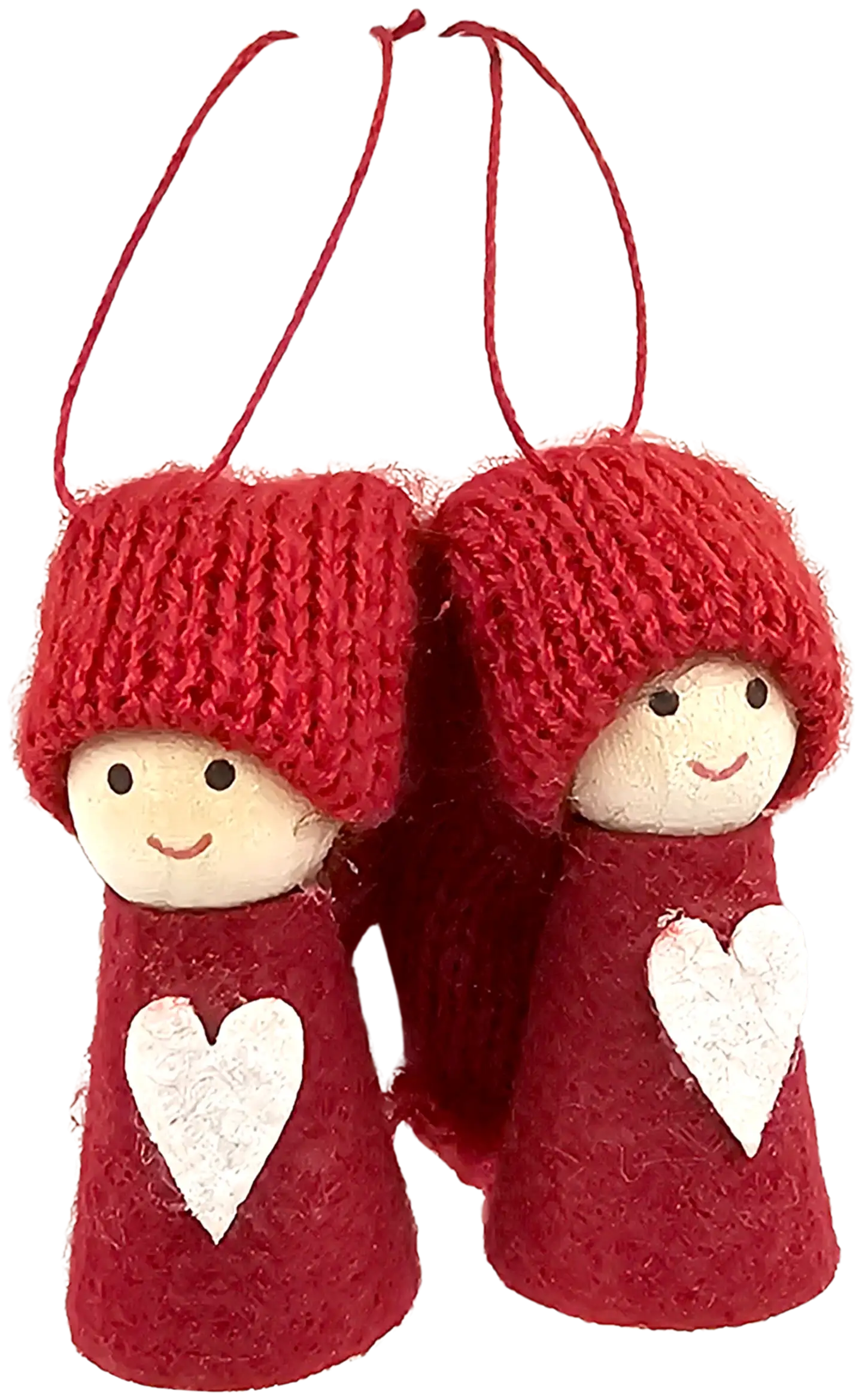 J.K. Primeco koristetontut Sydän punainen 2kpl