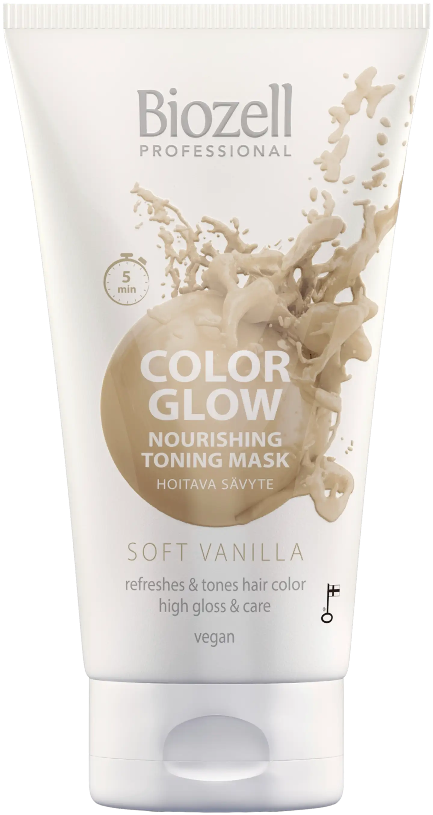 Biozell Color Glow Hoitava sävytenaamio Soft Vanilla 150ml