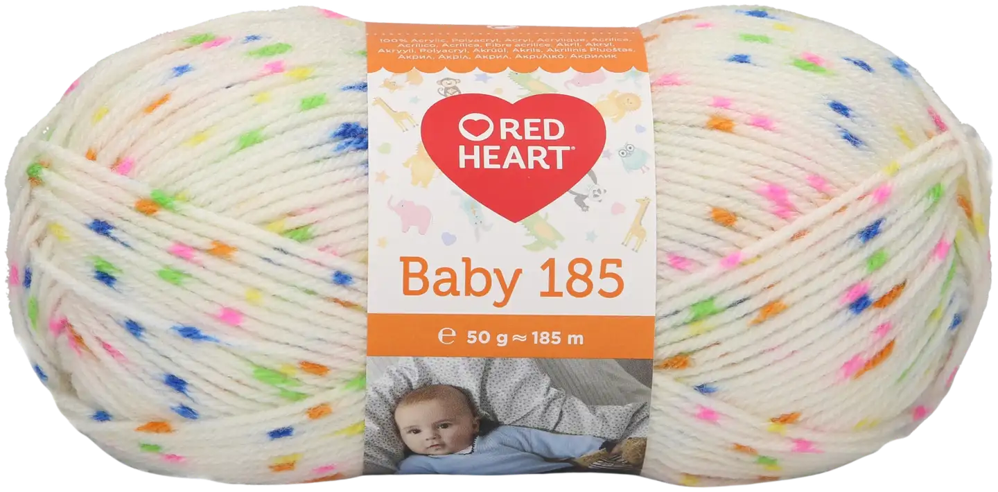 Red Heart Baby neulelanka 50g confetti - 1