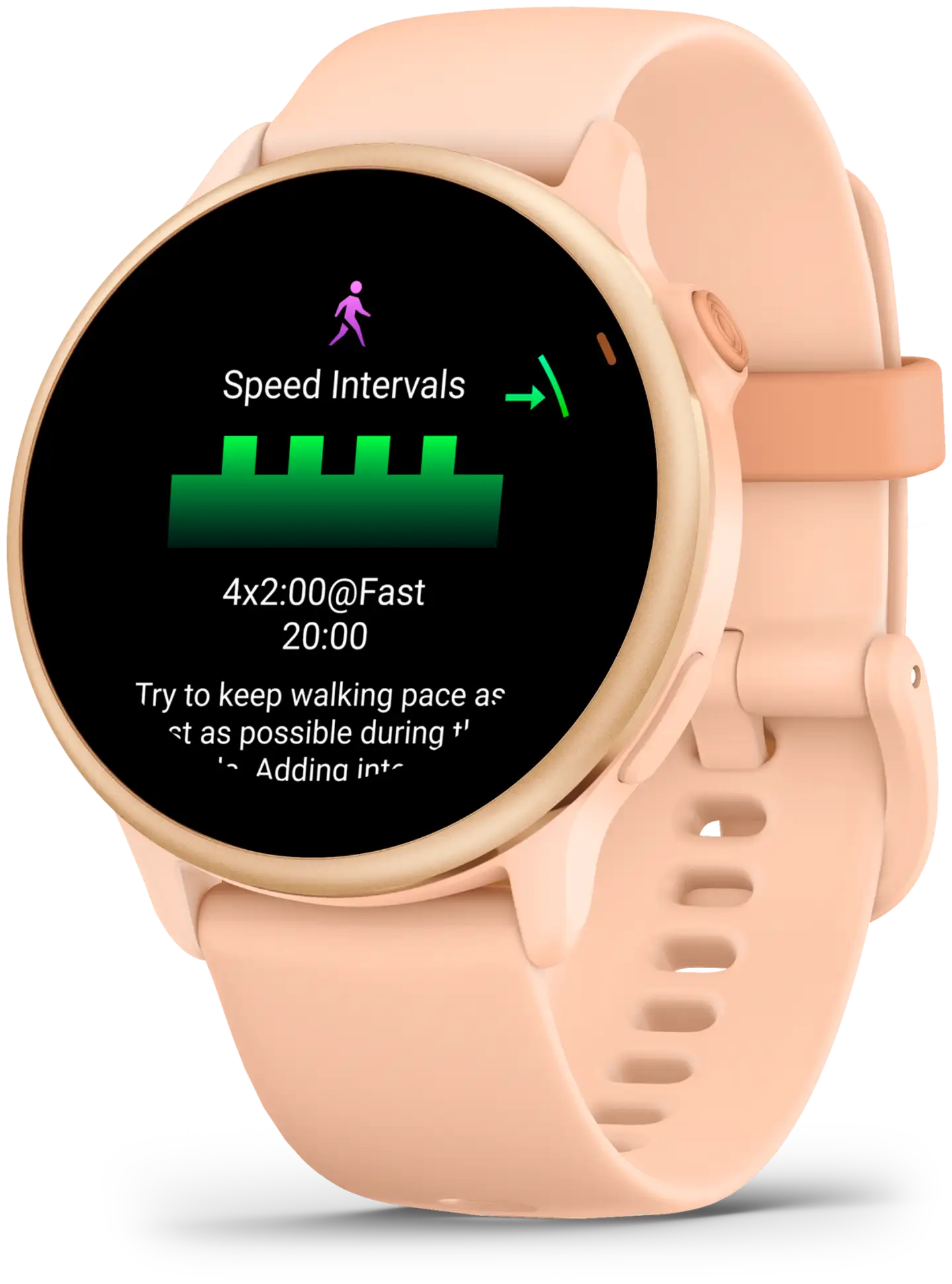 Garmin älykello Vivoactive 6 metallinen vaaleanpunainen aamunkajo ja samanvärinen hihna - 2