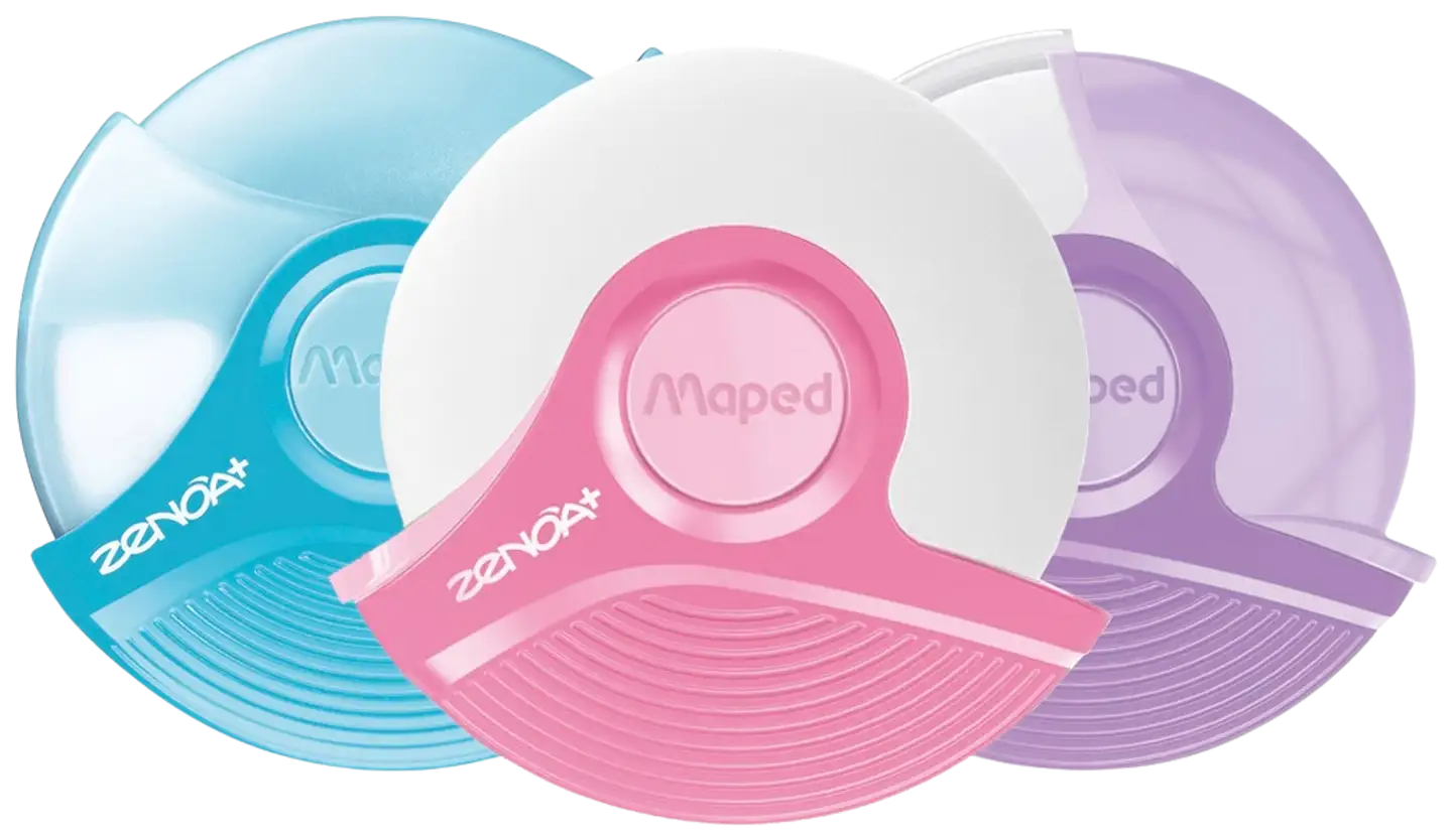 Maped Pyyhekumi Zenoa Plus Pastel, erilaisia