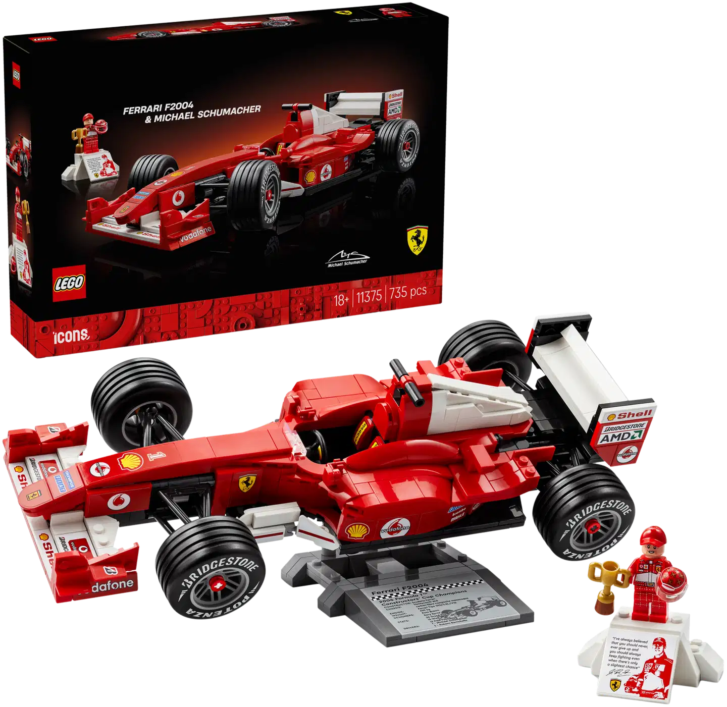 LEGO® Icons 11375 Ferrari F2004 ja Michael Schumacher - 1