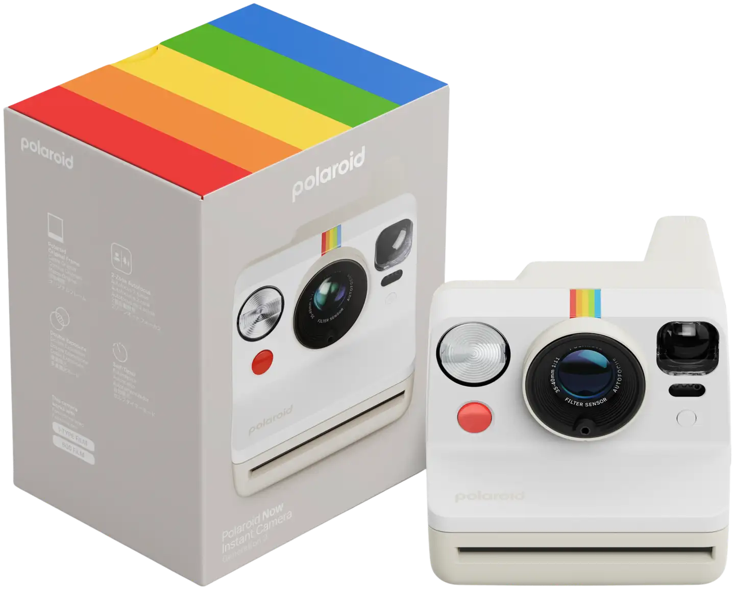 Polaroid Now Gen 3 pikakamera, Harmaa Valkoinen - 7