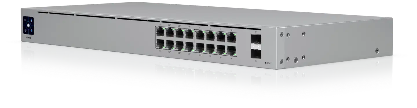 Ubiquiti 16-porttinen gigabit PoE -kytkin SFP-uplink-liitännällä USW-16-POE - 5