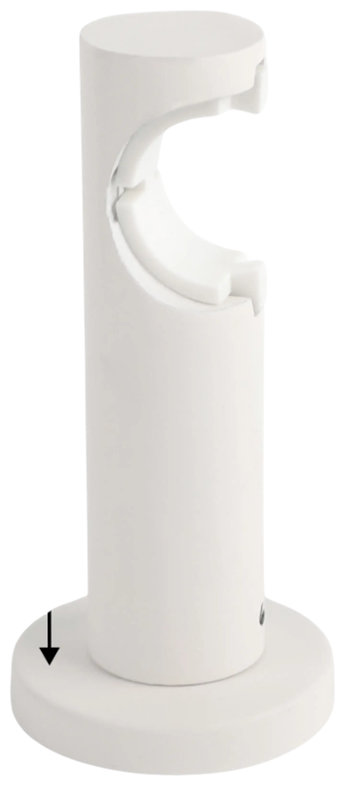 Ihanin verhotangon click-kannakkeet mattavalkoinen 28mm 2kpl/pss - 3