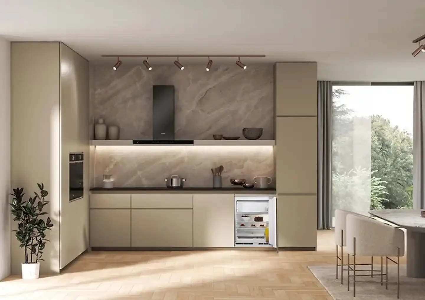 Whirlpool integroitava jääkaappi pakastelokerolla WBUF011 - 4