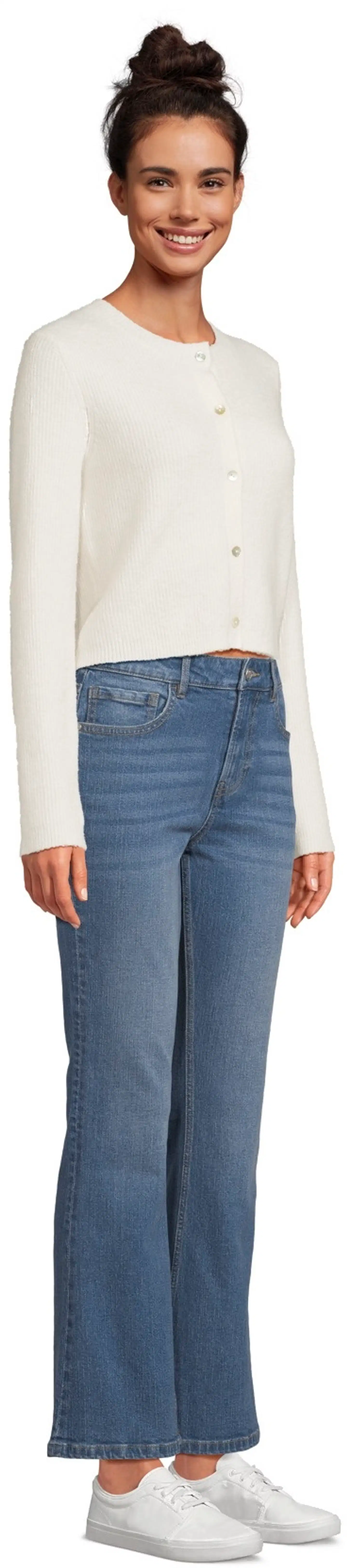 WKLY. naisten lyhyt neuletakki villasekoite 213W312681 - OFF WHITE - 4