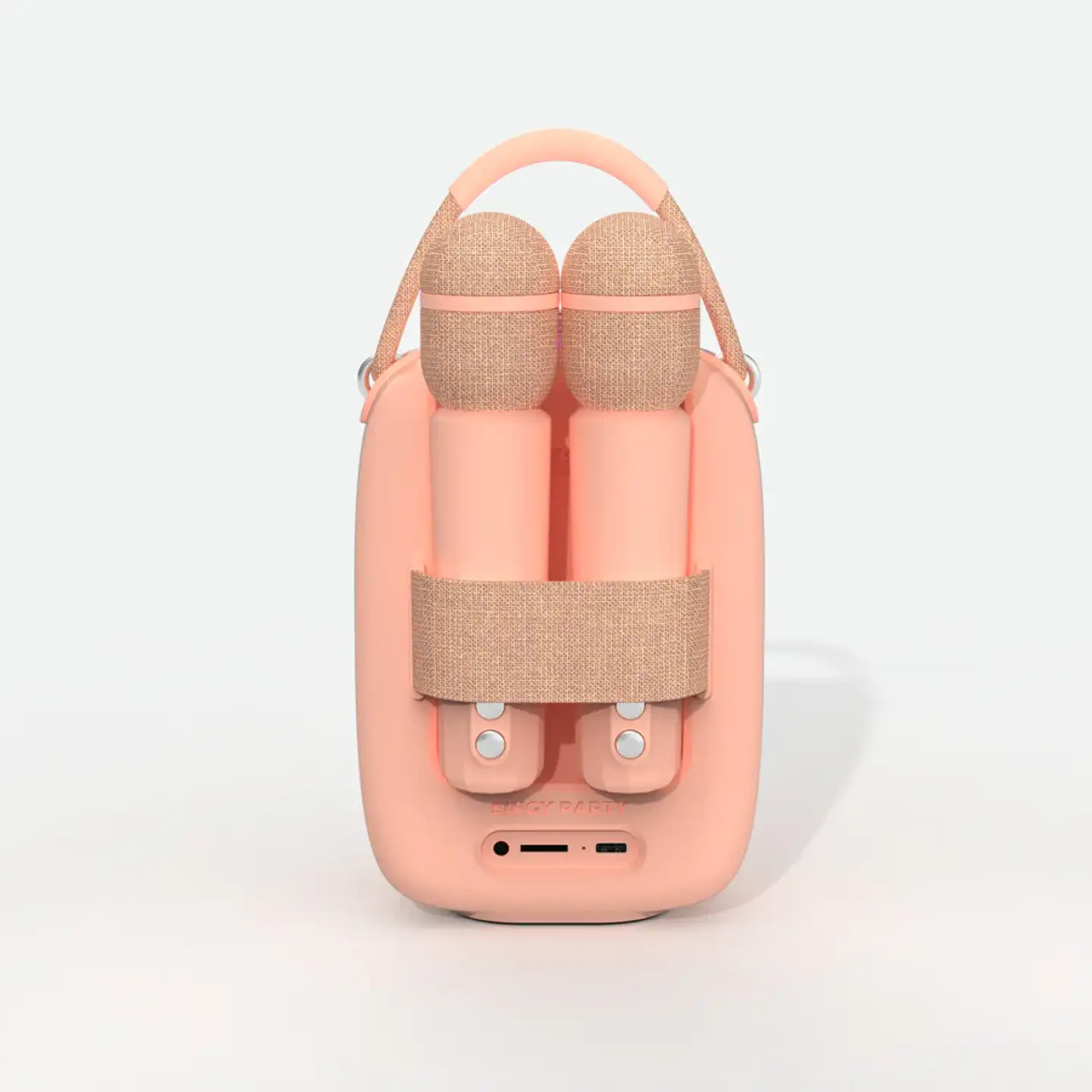 MOB karaokekaiutin ja kaksi langatonta mikrofonia Sing Party pinkki - 2