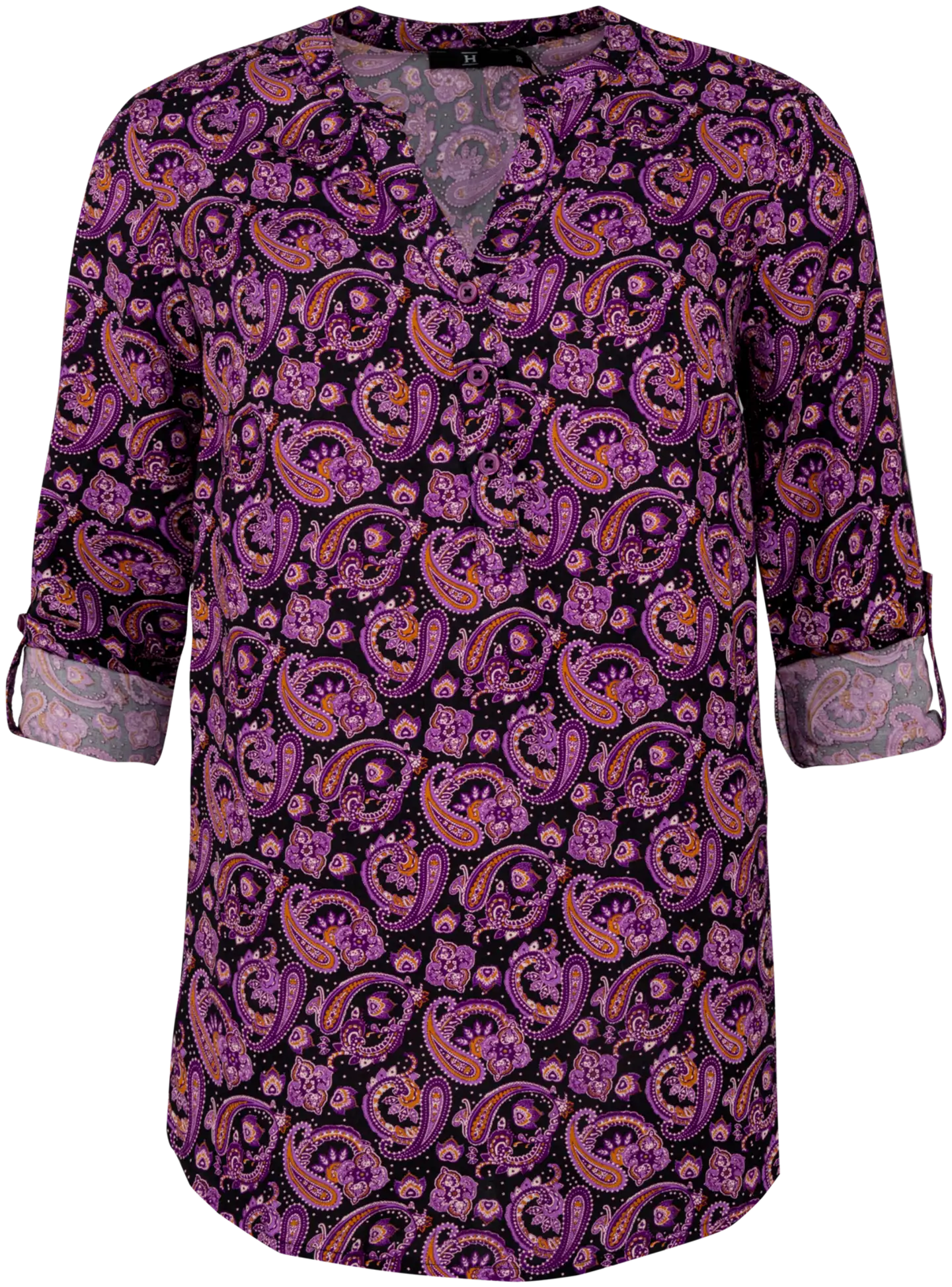 House naisten kangaspusero 228H402453 - lilac paisley - 1