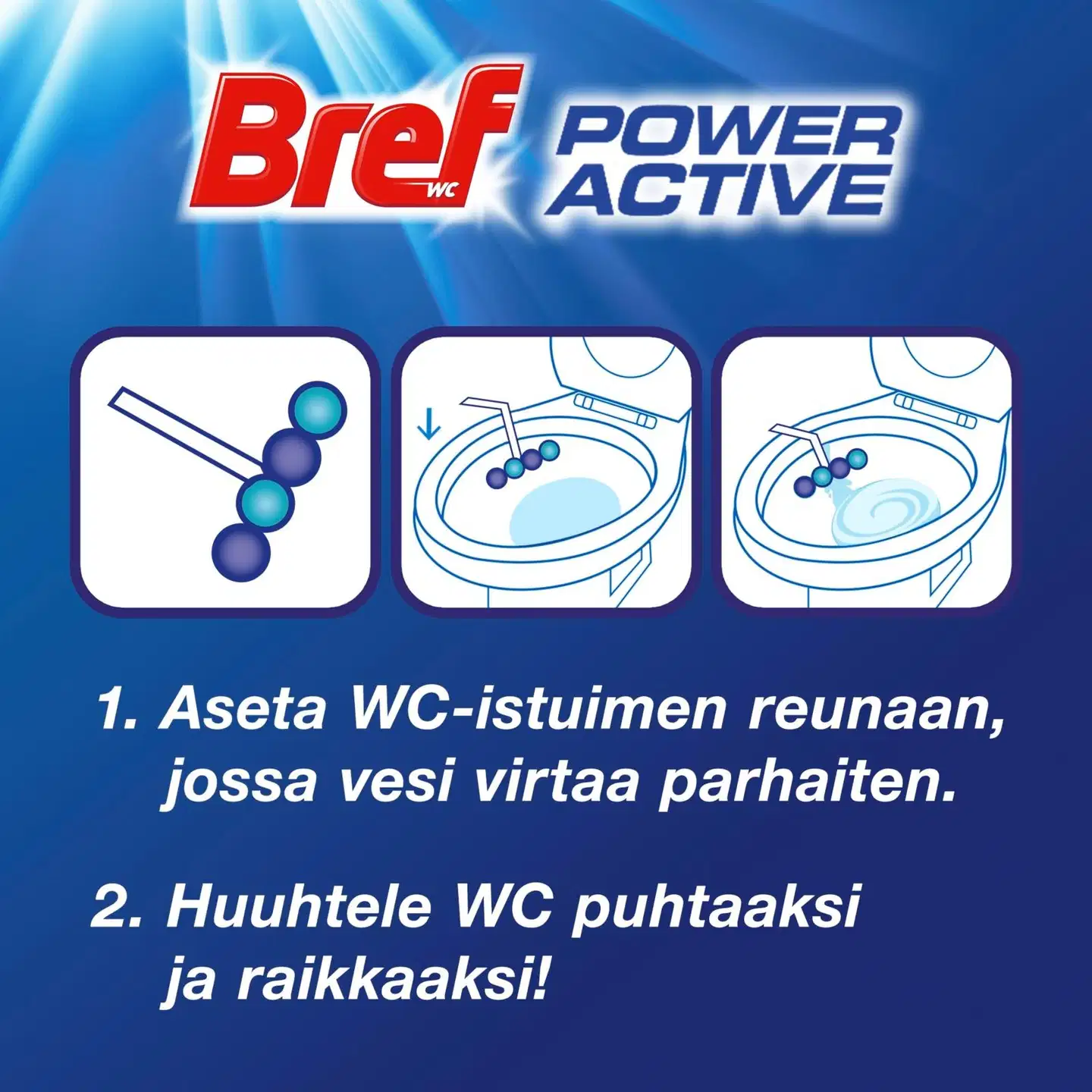 Bref 2x50g Duo-Pack Power Active Ocean WC-Raikastin - 3