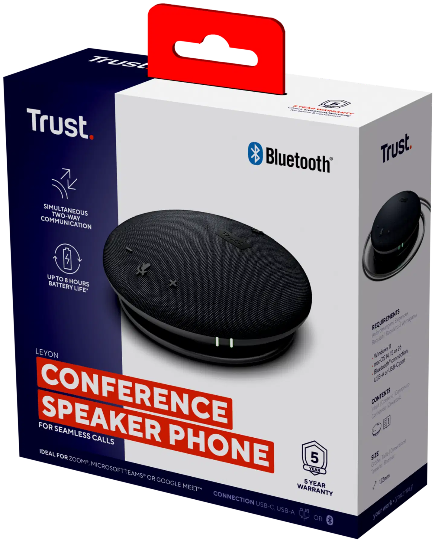 Trust Leyon Bluetooth kokouskaiutin - 6