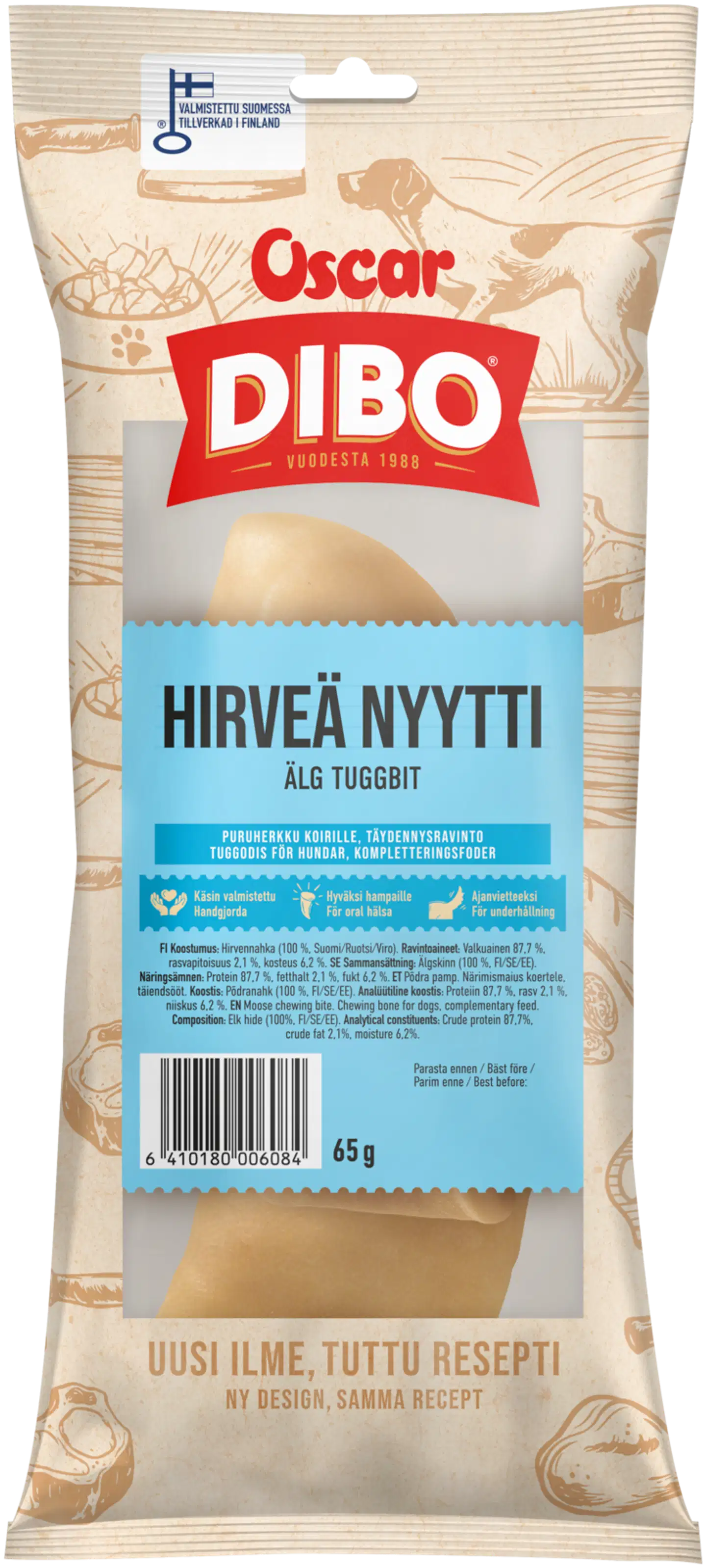 DIBO Hirveä nyytti puruherkku 65 g (2 kpl)