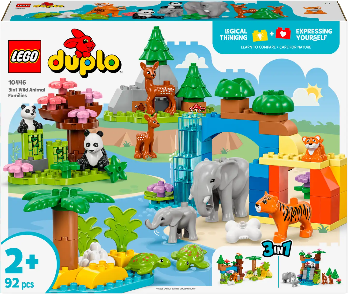 LEGO® DUPLO Town 10446 3-in-1 luonnoneläinperheet - 2