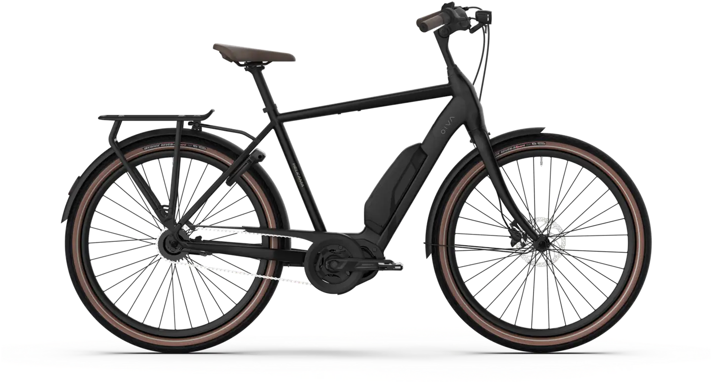 Helkama e-Oiva 27,5" Kaupunkisähköpyörä 5-vaihdetta runko 50 cm musta - 1