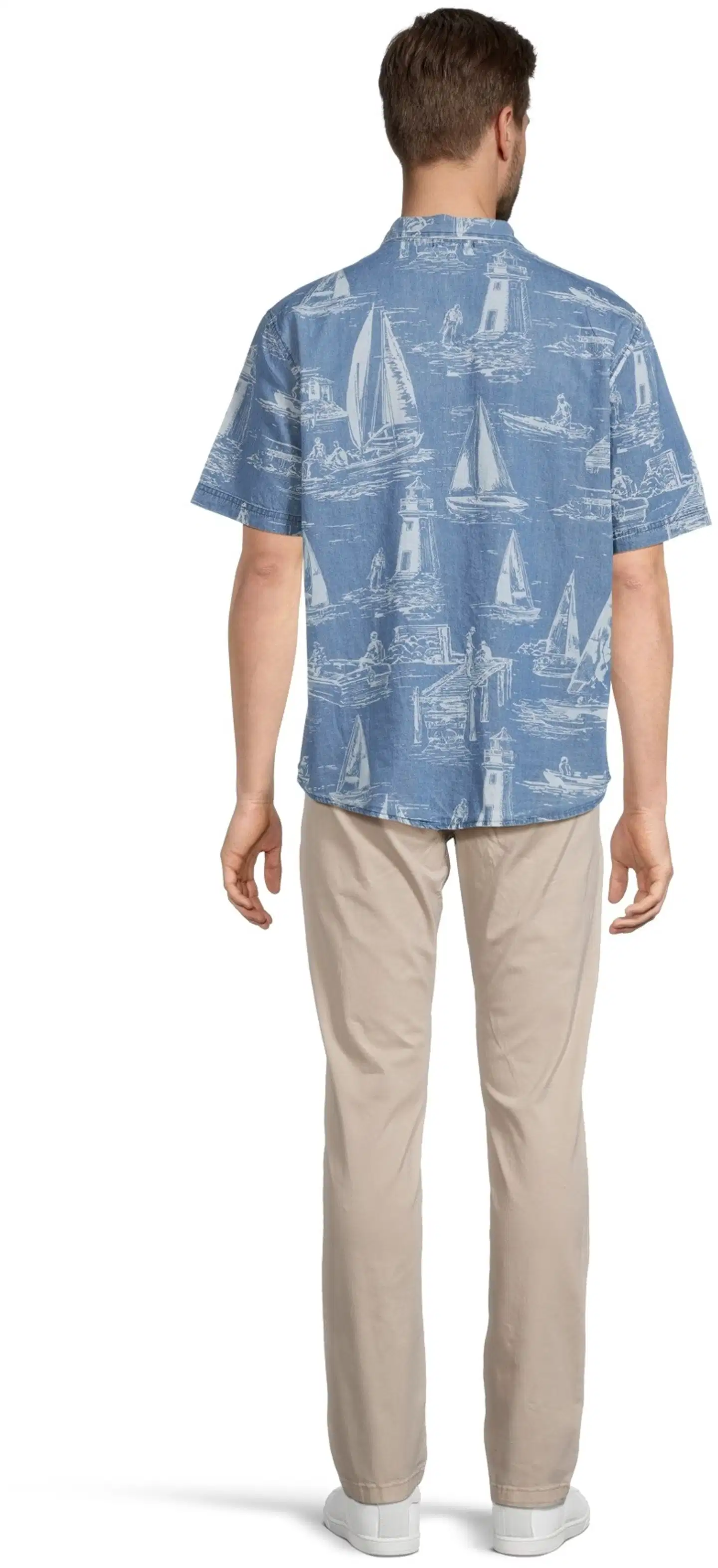 House miesten kesäpaita denim-kangasta 194H152617 - Blue denim - 3