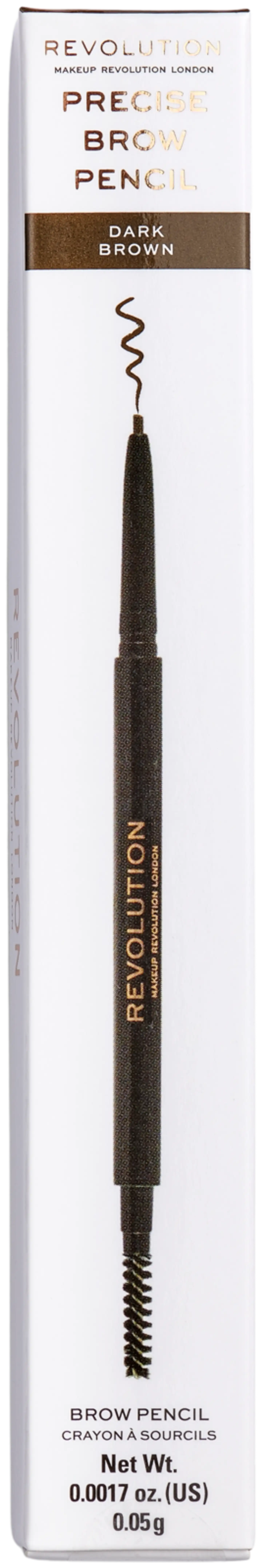 Revolution precise brow kulmakynä 5g tumman ruskea - Dark brown - 2