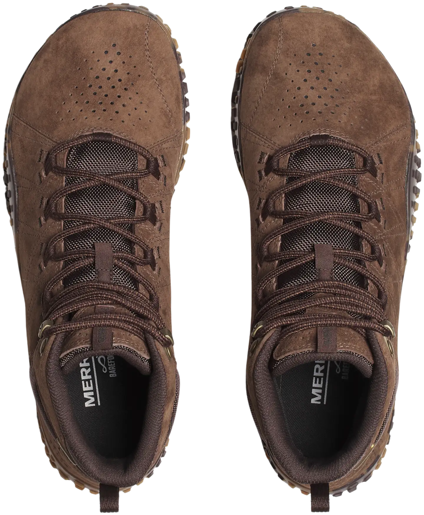 Merrell miesten paljasjalkakenkä Wrapt Mid WP Brown - Mole - 5
