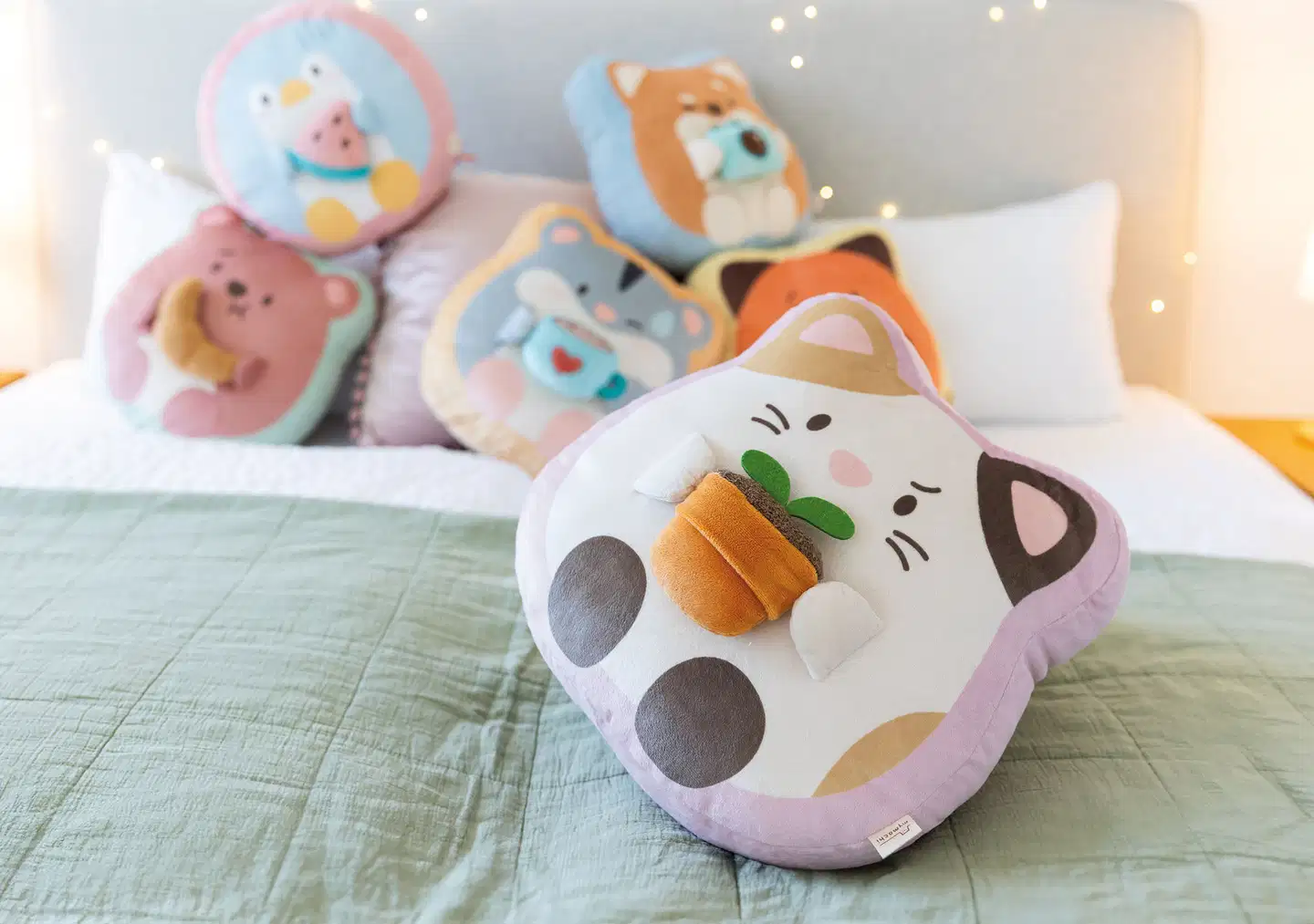 Mymochi Cat Angy ja kukkapurkki pehmolelu 33cm - 3