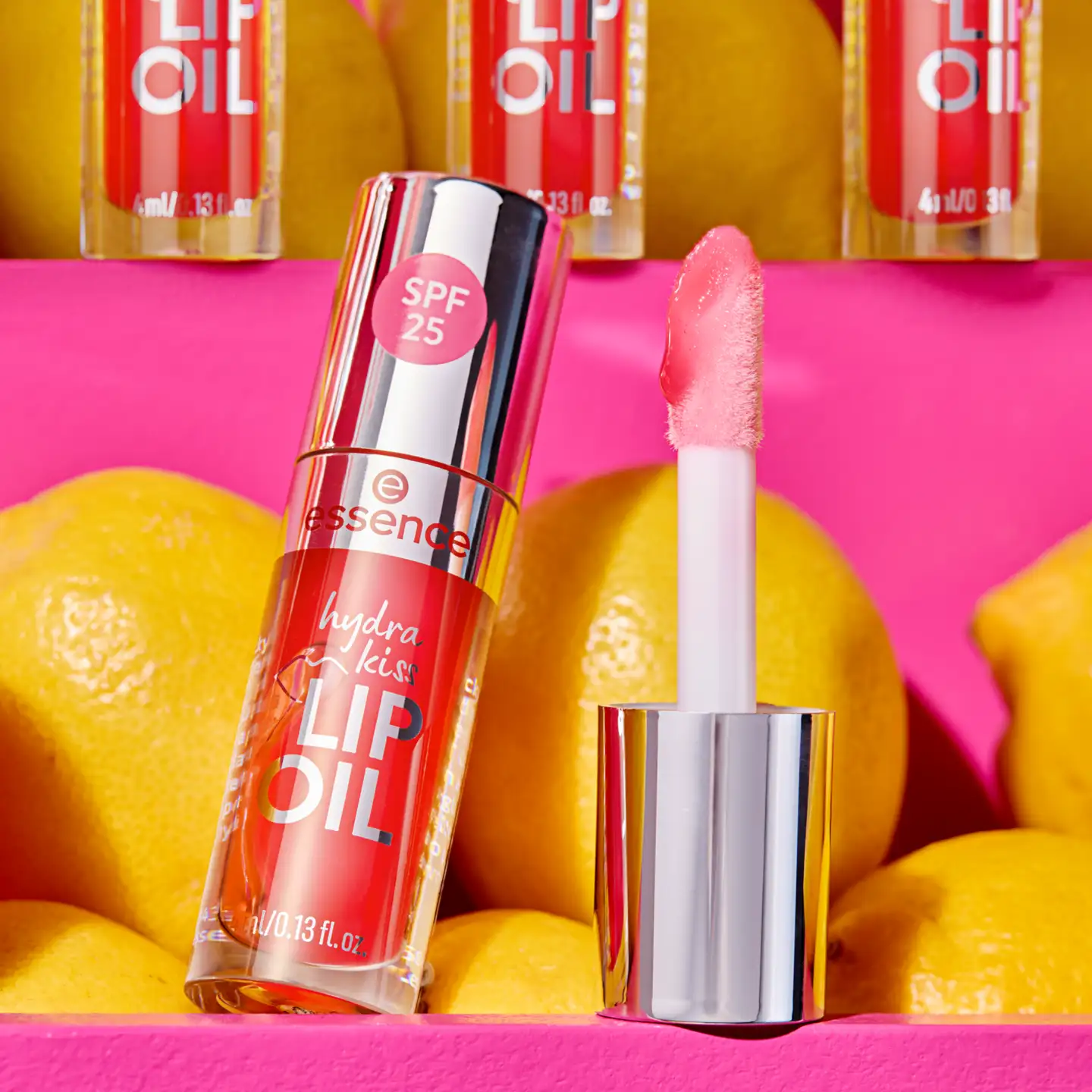 essence PINK SQUEEZE, PLEASE! hydra kiss LIP OIL 104 PINK SQUEEZE, PLEASE! 4 ml - 4