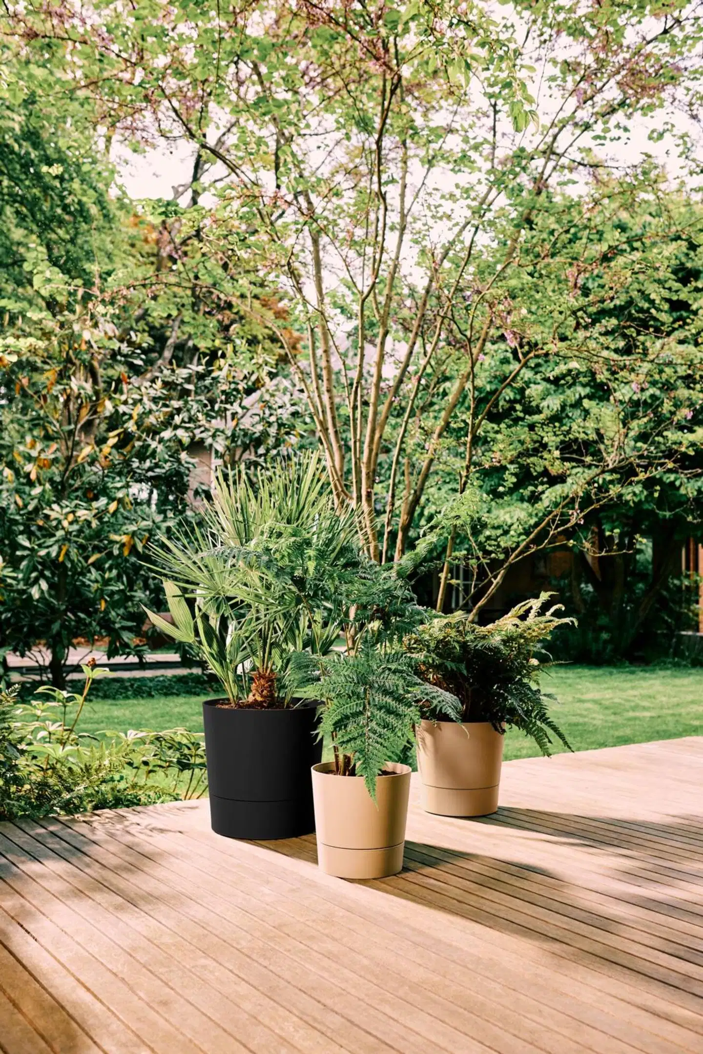 elho ruukku Foss 43cm aluslautasella musta - 4