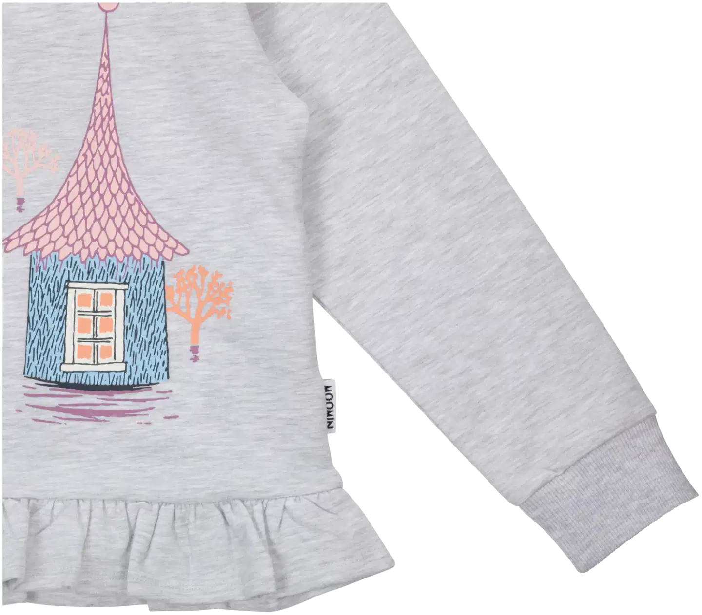 Martinex Muumi lasten collegepaita Tulvia 592710 - vaaleanharmaa - 3