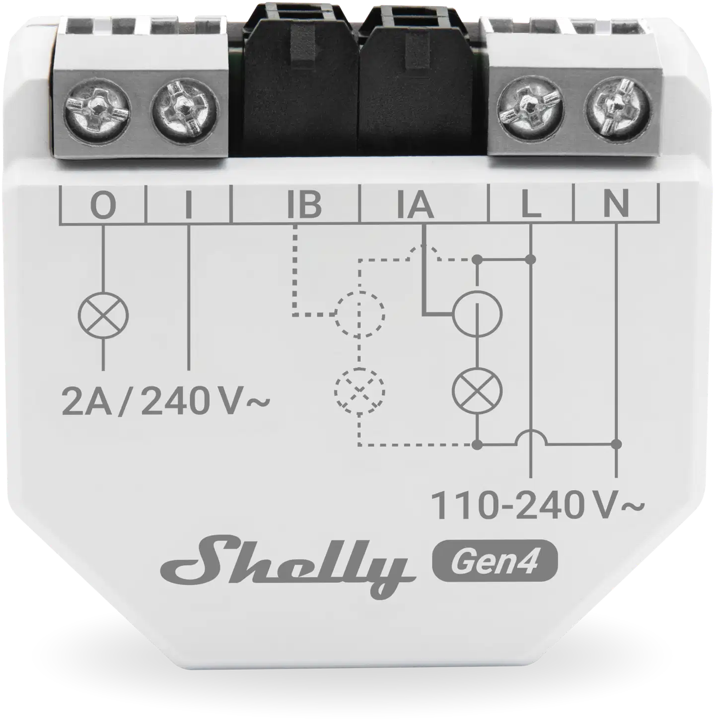 Shelly EM Gen4 - WiFi- ja Zigbee 1-vaiheinen energiamittari, 50 A - 1