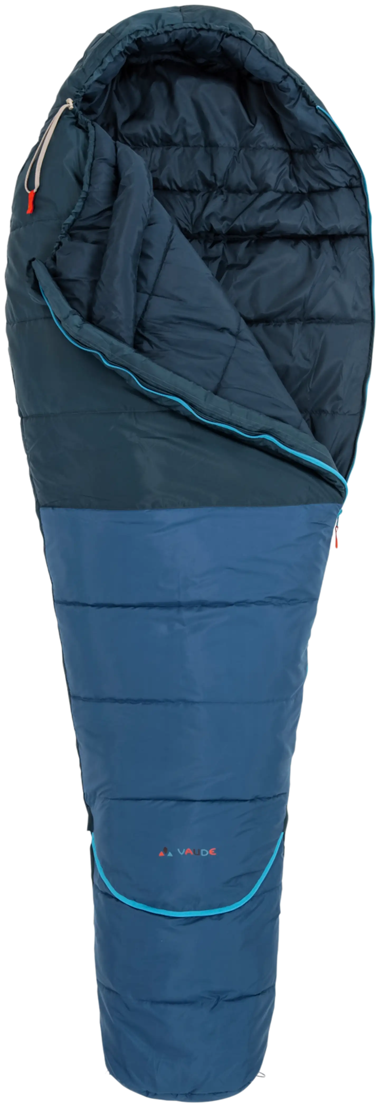 VAUDE lasten jatkettava (130-165 cm) makuupussi Kobel Adjust 500 II SYN, väri baltic sea - 2