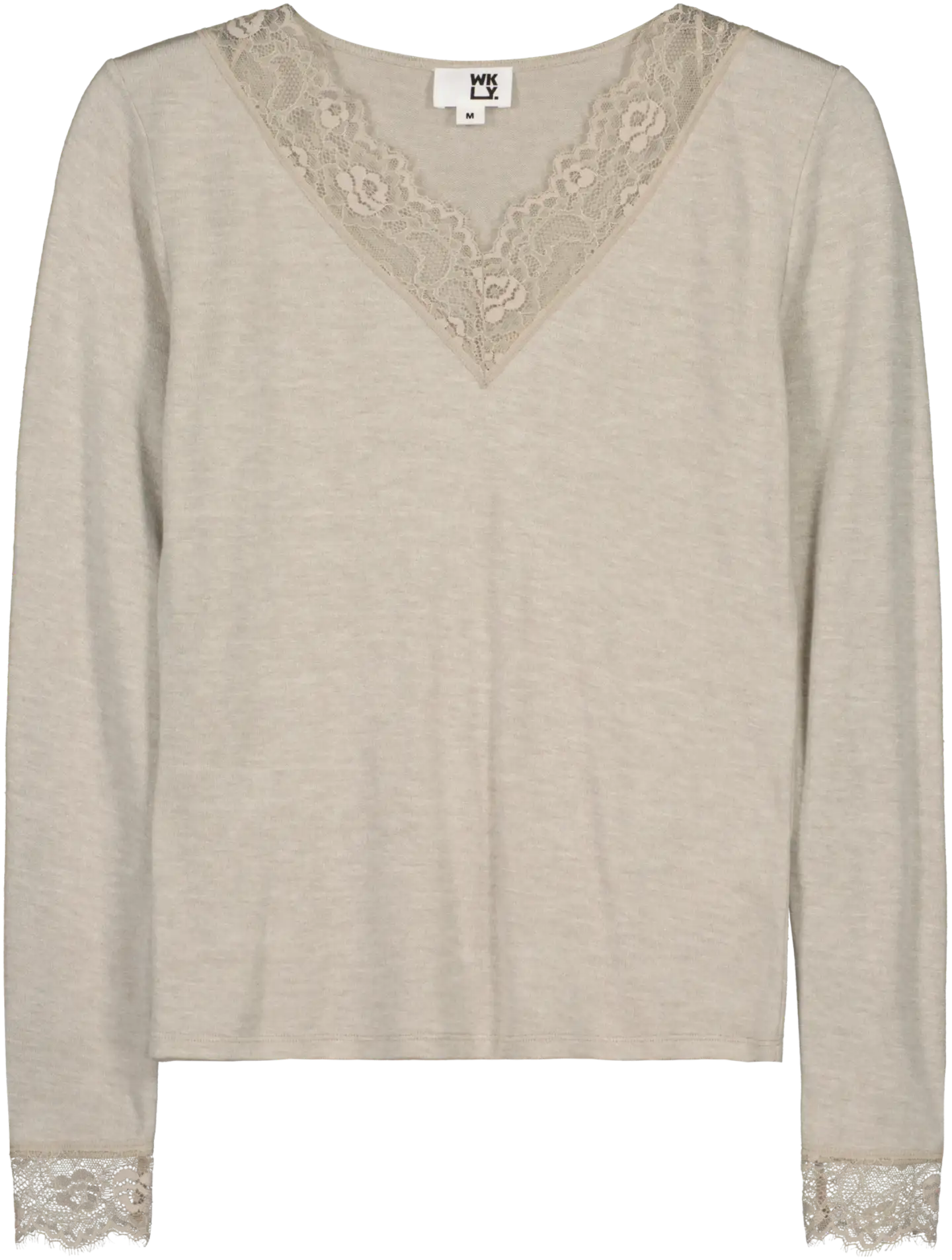 WKLY. naisten trikoopusero 213W341102 - Sand mel. - 1