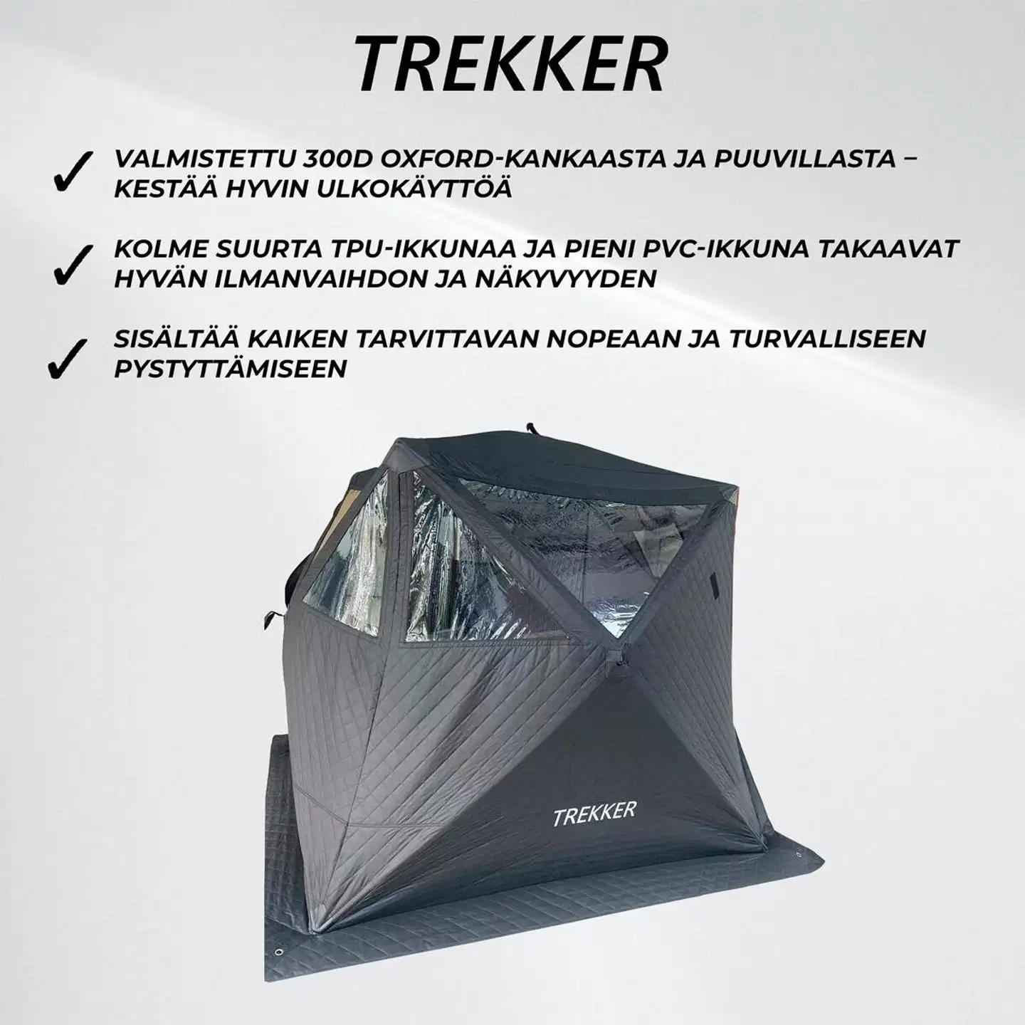 Trekker telttasauna premium  220x220x185cm - 3