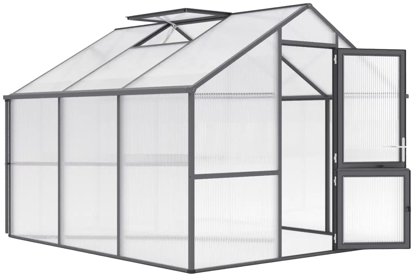 Kreative Gartentechnik kasvihuone Nelke III 9,59 m2 antrasiitinharmaa - 1