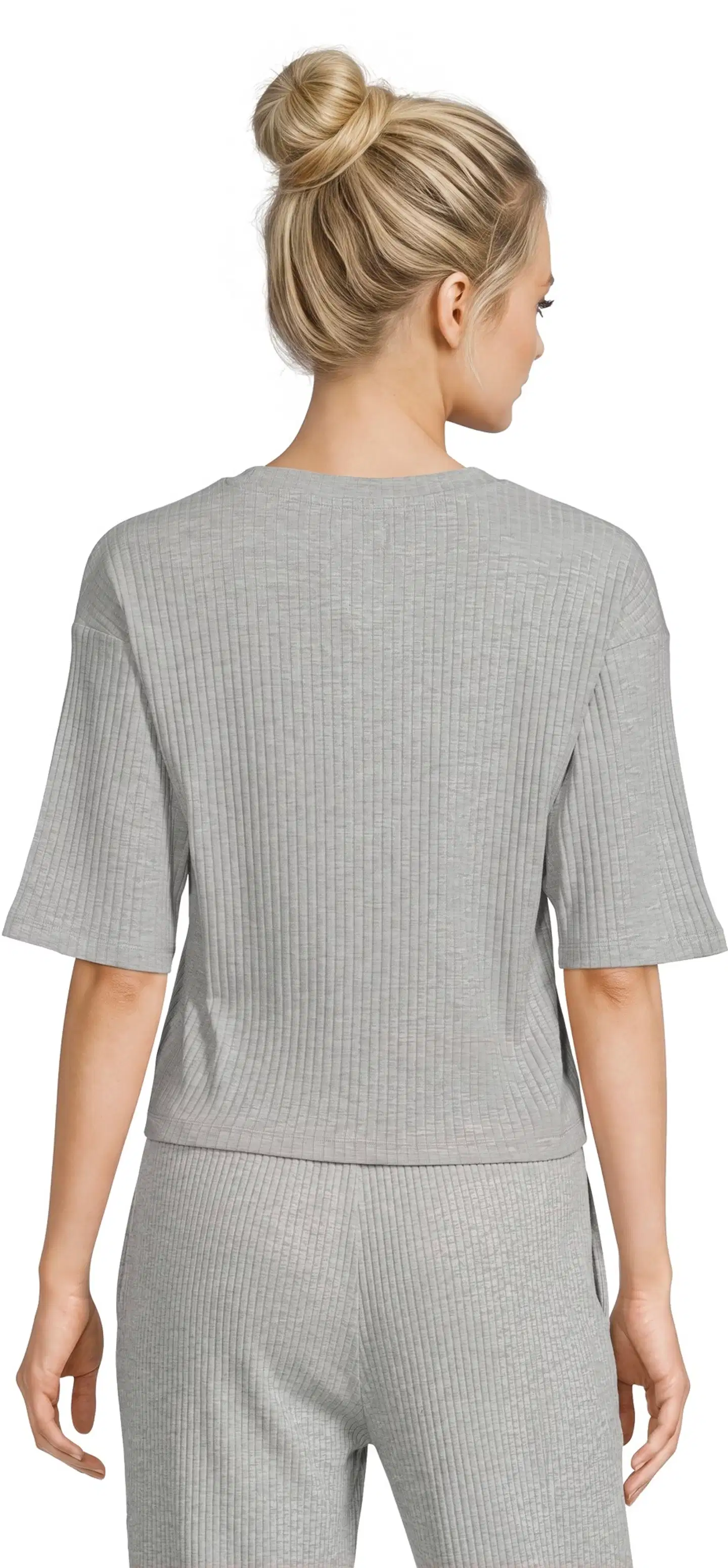 WKLY. naisten pyjamapaita 212W382644 - Grey melange - 3
