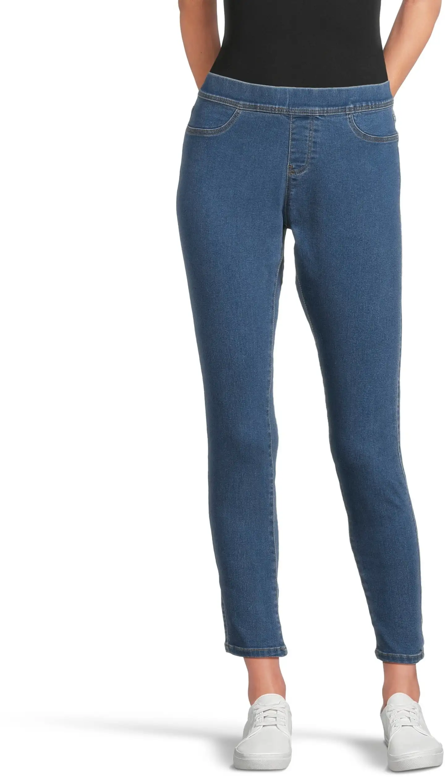 House naisten denimjeggingsit Jeggings - Mid blue - 1