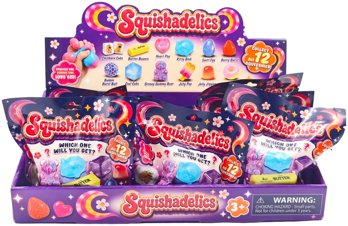 Squishadelics-fidgetlelu, erilaisia - 3