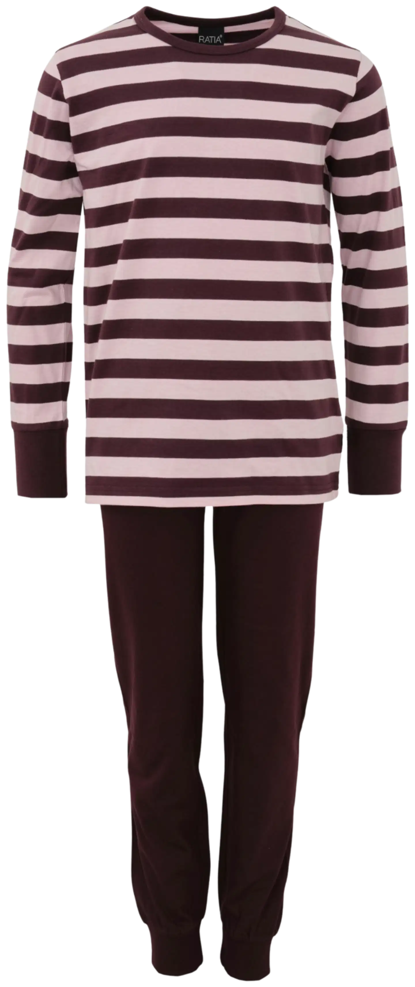 RATIA® lasten pyjama, K325120071 - vaalean pun./burgundy - 1