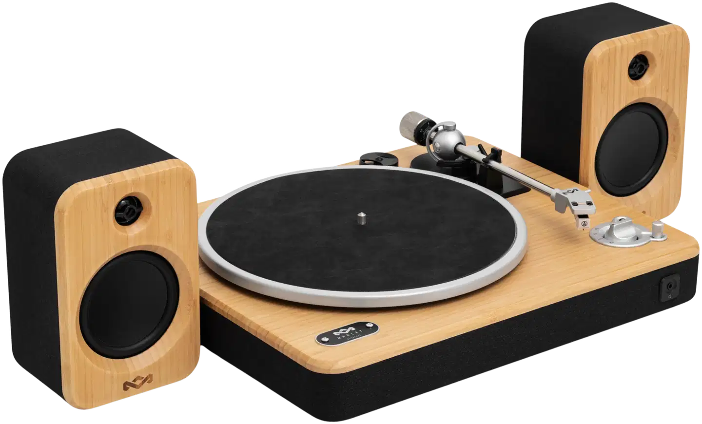 House of Marley Levysoitin & kaiutin paketti Stir It Up Wireless 2 Stereo, musta/puu - 2