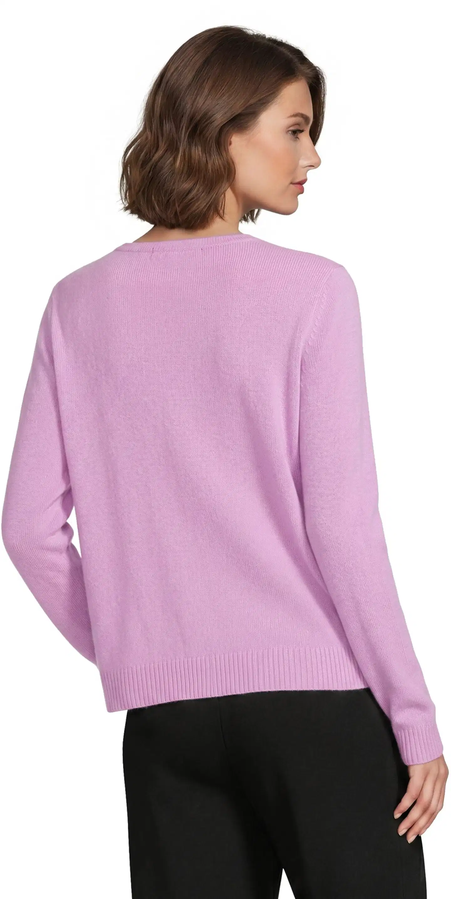 London Fog naisten kashmirsekoitteinen neule 213L265001 - lila - 3