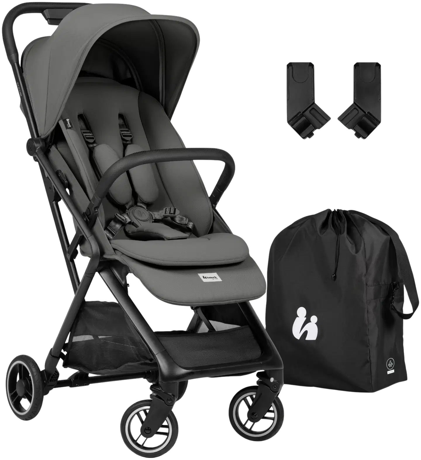 Hauck matkarattaat Fly N Care harmaa - 1