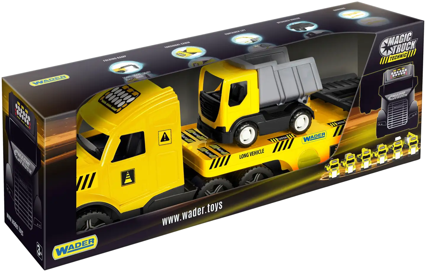 Wader Magic Truck Technic Lavettirekka Ja Ajoneuvo - 3